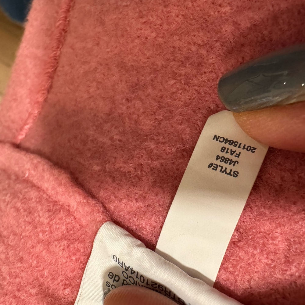 J. Crew Pink Italian Boiled Wool Coat - Picture 5 of 5